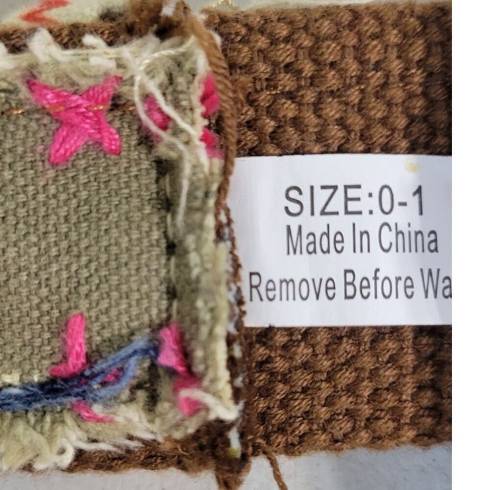 Patchwork Belt Multi-Colored Size 0-1 Small Hippi… - image 4